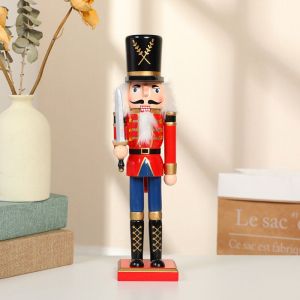 1pcs 30cm De No&euml;l De Nouveaux Casse-Noisette De D&eacute;coration De No&euml;l De La Cr&eacute;ativit&eacute; De L'artisanat En Bois D&eacute;corations Pour Enfants Cadeaux De La F&ecirc;te Des C - Neuf