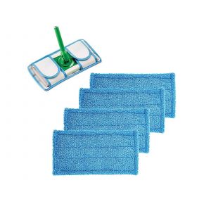 Recharges de lingettes microfibres pour balai plat Swiffer - Lot de 4 - Neuf