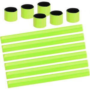 Acdsgd-Brassard R&eacute;fl&eacute;chissant Brassard De S&eacute;curit&eacute;, &Eacute;quipement De Course R&eacute;fl&eacute;chissant, Haute Visibilit&eacute; Pvc Brassard R&eacute;fl&eacute;chissant Pour Faire Du V&eacute;lo Courir Ou Faire Du Jogging Cheville - Neuf