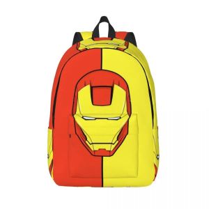 Sac à dos Iron Man à fermeture éclair pour femme et enfant, ideal pour le travail - Neuf