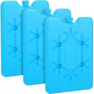 KALANKA-Pain de Glace pour Sac Isotherme, 3 Bloc Glace pour Glaciere, 200ml Réutilisables et Extra Plat, pour Voyage, Camping, Randonée, Garder Nourriture Fraîch - Neuf