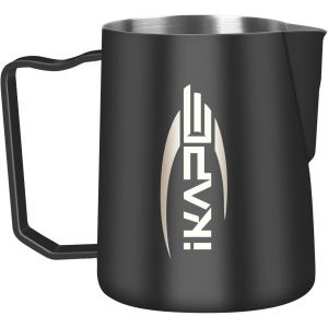 CMWS-Pichet à lait expresso avec bec verseur tranchant pour outil à expresso barista 600 ml (noir) - Neuf