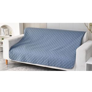 (Bleu-Gris, 80-230 Cm (1 Paquet), Housse De Canapé Imperméable, Housse De Lit, Housse Pour Animaux De Compagnie, Housse De Canapé, Convient Aux Enfants, Chiens, Chats - Neuf