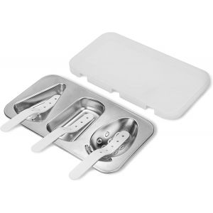 Eryi-Moules À Glace En Acier Inoxydable Pour Enfants, Ensemble De Moules À Glace Faits Maison, Machine À Glace Réutilisable Avec Couvercle Et Bâtons - Neuf