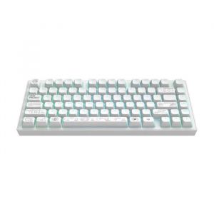 Clavier m&eacute;canique de jeu sans fil DARK PROJECT ALU Terra Nova (ENG) [ANSI], Blanc - Neuf