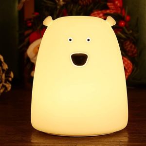 La Belle Lampe De Nuit En Silicone En Forme D'ours De Est Facile &Agrave; Utiliser Et Disponible En 7 Couleurs. Id&eacute;al Pour Les Cadeaux D'anniversaire Pour Les Enfants, Les Enfants. - Neuf