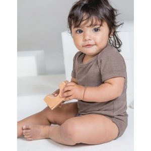 Body B&eacute;b&eacute; Coton Organic Jambes Manches Courtes - Bz10 - Marron - Neuf
