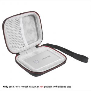 Portable SSD PSSD manchon peau disque dur disque dur housse de protection Anti-chute coque en silicone pour Samsung T7 touch-T7 or T7 touch case - Neuf
