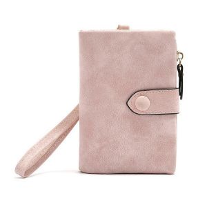 Portefeuille Portefeuille en cuir Porte-monnaie Porte-monnaie Rose - Neuf