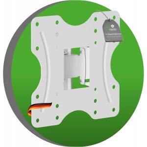 Soporte De Pared Para Tv, Soporte Universal Inclinable Y Giratorio, Vesa M&aacute;x. 200x200 Mm, Para Monitor De Tv Plano Y Curvo De 23-42 Pulgadas De Hasta 30 Kg, Blanco - Neuf