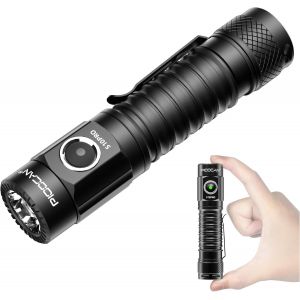 Eryi-S10pro Lampe Torche Led Ultra Puissante, Lampe De Poche Rechargeable, 2500 Lumens Lampe De Poche, 5 Modes Ipx8 Étanche Lampe Torche Tactique Pour Camping Randonnée Pêche Urgence - Neuf