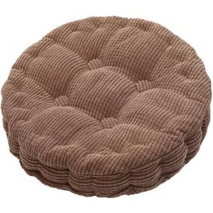 Coussin rond pour fauteuil tatami (40 cm, couleur caf&eacute;), coussin d'assise &eacute;pais et simple pour fauteuil, canap&eacute; ou bureau, maison, salle &agrave; manger, voiture, salon, multicolore - Neuf