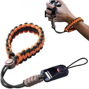 sangle appareil photo,dragonne,dragonne appareil photo,Sangle de Poignet pour Appareil Photo avec Boucle a Declenchement Rapide Dragonne Appareil Photo en Nylon pour DSLR ou Sans Miroir - Neuf