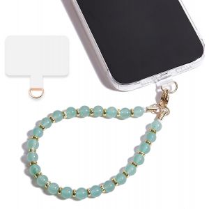 Kal-Dragonne De Téléphone En Perles De Marbre Avec Languette D'attache, Bracelet Mains Libres, Poignée Réglable Pour Téléphone Portable Pour Femme - Neuf