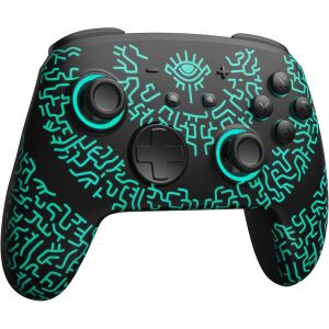 Manette Switch 2 Pro, Manette Switch 2 Sans Fil Compatible Avec Nintendo Switch 2/Oled/Lite, Firefly Bluetooth Switch 2 Pro Controller Avec 7 Couleurs Led/Nfc/Paddle/Turbo- Mineur Noir - Neuf