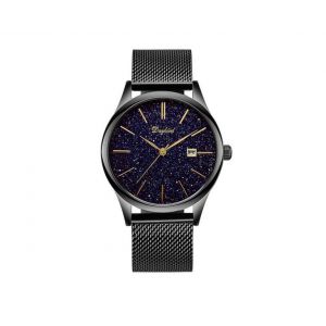 Montre &Agrave; Quartz &Eacute;tanche Pour Homme, Style D&eacute;contract&eacute;, Ciel &Eacute;toil&eacute;, Cadran Rond, Bracelet En Acier Inoxydable, &Eacute;tanch&eacute;it&eacute; Jusqu'&agrave; 30 M. - Neuf