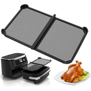 Grille Anti Projection pour Air Fryer Ninja 10,4 L AF500EU, Protection en en Silicone pour Friteuse &agrave; Air Chaud, Anti Eclaboussure pour Ninja Foodi Flex 10,4 L, Accessoires Moule Air Frye - Neuf