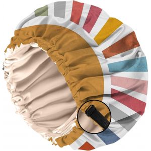 Bonnet Satin Cheveux Nuit, &Agrave; Double Couche R&eacute;glable Et Bandes &Eacute;lastiques Int&eacute;gr&eacute;es,Ce Bonnet Satin Combine Un Design Mignon Pour Femmes Et Filles (O11-Motif Vache L&eacute;opard) - Neuf