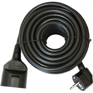 Silver Electronics 9222 - Rallonge de Tuyau 2 m Noir - Neuf