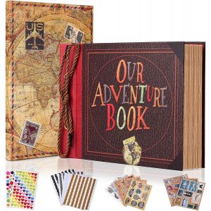 Journal D'aventure, Scrapbooking, Album Photo Avec Couverture Rigide, Pour Anniversaire, Scrapbooking, Id&eacute;al Pour Les Couples, Les Anniversaires, No&euml;l (Style R&eacute;tro) - Neuf