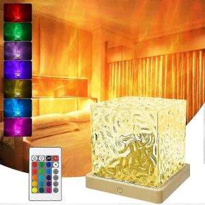 Projecteur Veilleuse Oc&eacute;an Vague Sensorielle Lumi&egrave;res,Lampe De Lave &Eacute;clairage Ambiant Avec Projecteur D'aurore 16 Couleurs Pour Chambre / Enfants / F&ecirc;te - Neuf