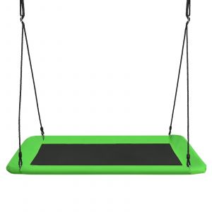 Balan&ccedil;oire Plateforme 150 X 80 Cm Poids 315 Kg R&eacute;glable Int&eacute;rieur Ext&eacute;rieur Moderne En Tissu Oxford Vert Helloshop26 20_0010523 - Neuf