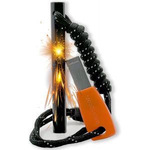 ERYI-Pierre À Feu De Survie - Barre Magnésium, Allume-Feu De Camping En Acier Et Silex 10 X 100 Mm Ferro Rod, Paracord, Kit De Survie Extérieur Étanche - Neuf