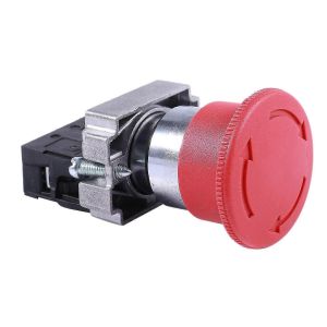 22mm NC Champignon Rouge Interrupteur &agrave; bouton d'arr&ecirc;t d'urgence 600V 10A ZB2-BE102C - Neuf
