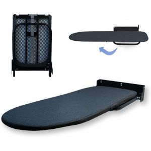 ChenQuanSarl-Planche À Repasser Pliable À Montage Mural Avec Rotation À 180 ° - Design Peu Encombrant - Planche À Repasser Murale - Housse Résistante À La Chaleur - Idéale Pour La Maison, Les Buander - Neuf