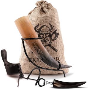 Corne À Boire Viking - Grand Cadeau Pour Femme Et Homme - Cadeau De Noël - Anniversaire - Fête Des Pères - Cadeau De Mariage - Ami - Papa - Maman - Frère - S?ur - Amusant - Partenaire - Opa - Neuf