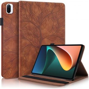 Coque Xiaomi Mi Pad 5/ Mi Pad 5 Pro 11 Pouce 2021,Pu Cuir Cover Housse De Protection Tablette Mi Pad 5 2021 Porte-Crayons Portefeuille Tablet Étui Pour Xiaomi Mi Pad 5,Brun - Neuf