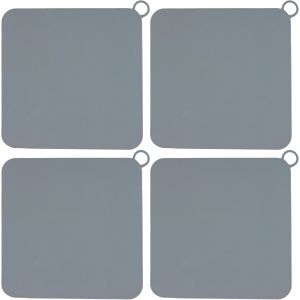 KALANKA-Bouchons de Vidange en Silicone Anti-Odeur, 4 Pièces Universel Carré Couvercle egout pour Douche, Bouchon Baignoire, Joint Etanche Anti-cafards pour Salle de Bain Toilettes Cuisine et Buander - Neuf