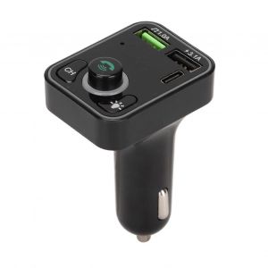 Chargeur De Voiture Mini Adaptateur De Chargeur De Voiture Prend En Charge La Carte M&eacute;moire Usb Bt Avec &Eacute;cran Led Dc12v - Neuf