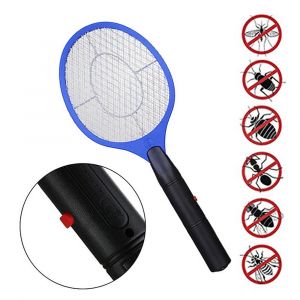Raquette électrique à insectes volants,Zapper chauve-souris,tapette à insectes portative,tueur de moustiques,lutte antiparasitaire pour insectes de chambre à coucher - Type Bleu - Neuf