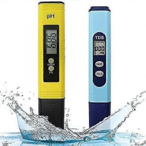 Testeur d'eau numérique 2-en-1 pour pH 0-14.00 et TDS 0-9990ppm,détection de la qualité de l'eau de boisson/piscine/aquarium - Neuf