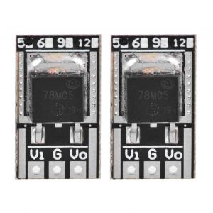 Lot de 2 mini-modules regulateurs de tension haute precision, faible consommation d'energie, LO7805MA 78MXX, sans broche, sortie DC5V - Neuf