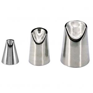 Hjlian Lot De 3 Douilles A Douille En Acier Inoxydable Pour Glacage, Patisserie, Biscuits, Decoration - Neuf