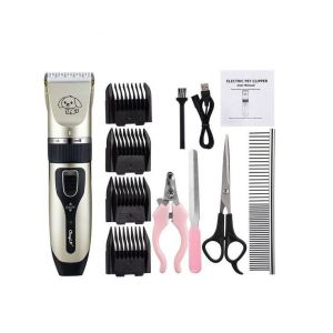 Tondeuse Professionnelle Pour Chiens Et Chats - Tondeuse Silencieuse, Réglable Et Rechargeable Par Usb Avec Peignes Et Accessoires - Neuf