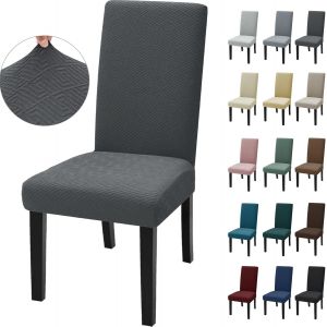ERSHI-Housse De Chaise 4 Pièces, Housse Chaise Salle À Manger Moderne Élastique, Couvre Chaise Extensible, pour Les Housse De Chai[372] - Neuf