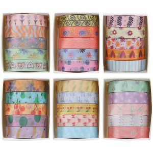 Maigre Washi Tape Set Masking Tape 30 Rouleaux Ruban Adhesif Decoratif Pour Scrapbooking Artisanat De Bricolage 10mm De Large (Sweet Two) - Neuf