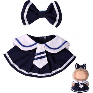 Ensemble de Vêtements pour Poupée, Comprenant Haut N?ud Papillon et Jupe Tenues Mignonnes et Accessoires pour Poupée de 17 cm - Neuf