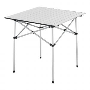 Table De Camping Pliante 70 X 70 X 70 Cm Argent Helloshop26 03_0010996 - Neuf