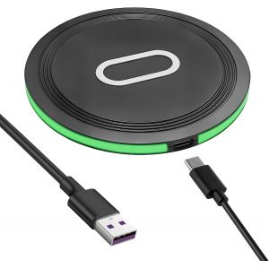 KALANKA-15W Chargeur sans Fil Rapide, Chargeur Induction Rapide pour iPhone 17/16/15/14, Galaxy S25 Ultra/S24 FE/S23/S22/S21, Google Pixel 10Pro/10/9 Pro/9a/9/8 Station De Charge Fil &agrave; LED - Neuf