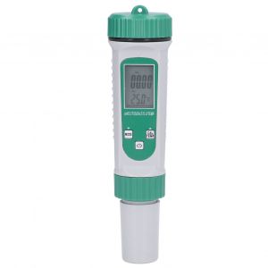 HJLIAN Testeur de qualite de l'eau 6 en 1, PH, EC, TDS, SEL, SG, temperature, ecran LCD, retroeclairage blanc, haute precision - Neuf