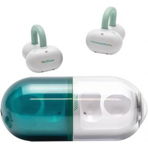 Ows Bluetooth 6.0 In-Ear Headphones Ipx4 Hanging Earbuds With Open Ear Clip Wireless Ai Enc Md-0Ws-003 (Green) - Neuf