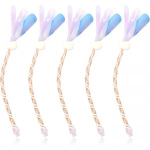 Letnerny-5pcs Balles De Rechange Pour Chat, Jouet Interactif Et Intelligent Accessoire De Rechange Pour Petits Chiens De Compagnie (Dor&eacute;) - Neuf