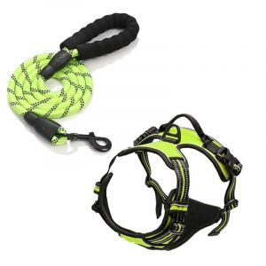 Harnais Réfléchissant Anti-Traction Pour Chien Avec Laisse, Idéal Pour L'entraînement En Extérieur - Neuf