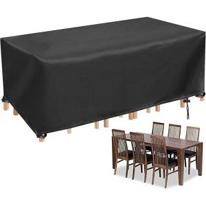 Couvrir Table De Jardin Rectangulaire Couvercle De Table Imperméable Pour L'extérieur - Neuf