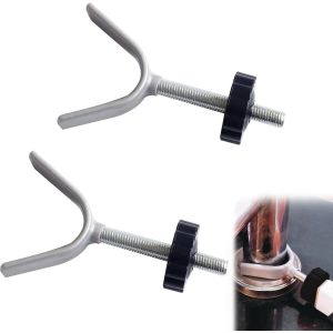Yemaesre-Baby Barrières Boulons En Y, Pression Porte Bébé Filetée, 2 Pcs Y Filetées De Broche Tiges, Tiges En Y Adaptateur, Bébé Tiges Pression, Barrières Et Extensions Pour La Sécurité(Noir) - Neuf