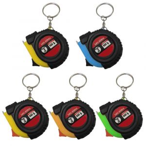 CHECARZHN--NO1-Lot De 5 Mètres À Ruban Rétractables Avec Fermeture Coulissante, Mini Ruban À Mesurer Rétractable, Porte-Clés De Taille De Poche Pour Mesurer La Couleur Aléatoire - Neuf